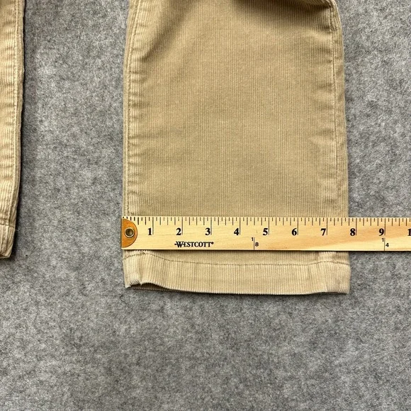 Earl Jean Corduroy Pants Womens Size 2 Beige Buff Stretch Straight Y2K 90s - Picture 9 of 9